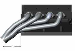 (1-7/8 ) 321 Stainless Steel header tubes Header tubes are mounted high and tight, makes a very compact, space efficient package Package