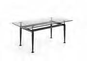 ART LEATHER collection tavoli tables Eolo Eolo - cm. H 73,5 - L/W 180 - P/D85 - cm.