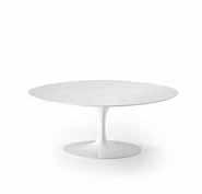 ART LEATHER collection tavolini tables 355 Art. 355 - cm. H 41-105x70 / 120x75 Tavolino ovale con basamento in fusione di alluminio.