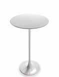 ART LEATHER collection tavolini tables 356 Art. 356 - cm. H 81 - Ø 60 Tavolo con base fusione di alluminio colore bianco o nero.