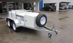 Self Bunded Fuel Trailer 1250L + 2000L Capacity Designed and produced in Australia, this innovative self bunded trailer meets the requirements of the Mining, Civil Construction, Hire Industry and