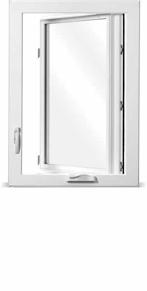 This operating type of window provides maximum ventilation and