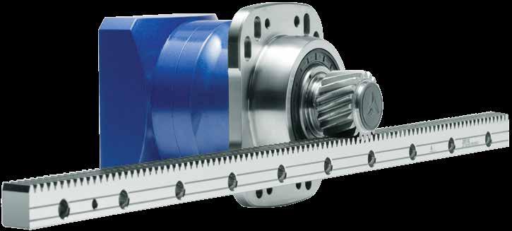 alpha Gear Boxes Planetary Gearheads High Precision - Custom Solutions Performance linear system with alpheno planetary gearhead in an optimized version for rack and pinion applications The