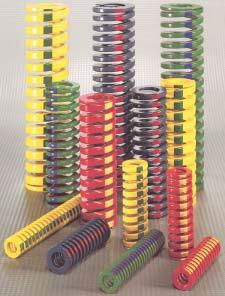 The Identi springs are available in 4 load ratings including Light (Blue), Medium (Red), Heavy (Gold) and Extra Heavy (Green) loads.