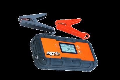 Simply connect the ultra-capacitor jump starter to the vehicle battery, the jump starter will display the vehicle batteries existing voltage and health