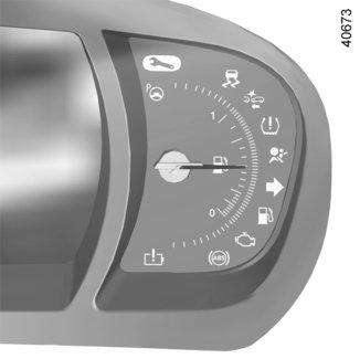 DISPLAYS AND INDICATORS (2/6) 4 5 6 Coolant temperature indicator 4 In normal use, indicator 4 should be before area