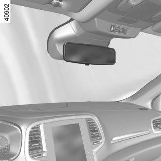 REAR VIEW MIRRORS (2/2) 4 A C 3 Special feature: When the rear-view mirror has been manually deployed or folded back, it is possible to reset it to a usage position.