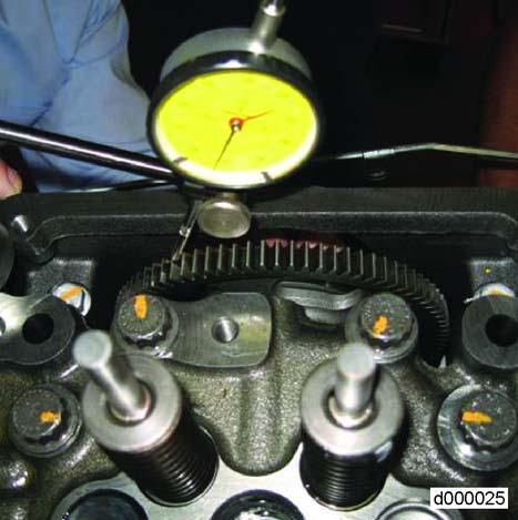 Rotating idler gear number 5 clockwise (viewed from front of engine) will result