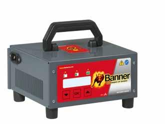 INDUSTRIAL BATTERIES THE TECHNOLOGY THE HF BASIC Banner UNIVERSAL CHARGER.