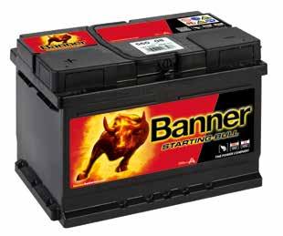 STARTING BULL THE TECHNOLOGY STARTING BULL IS THE KEY TO THE Banner BRAND WORLD. The Banner Starting represents a high-quality OE entry into the world of Banner branded batteries.