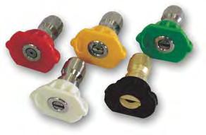 QCMEG include color-coded protective nozzle guards identify nozzle degree. ECONOMY QUICK CONNECT NOZZLES For applications requiring quick exchange of different degree nozzles.