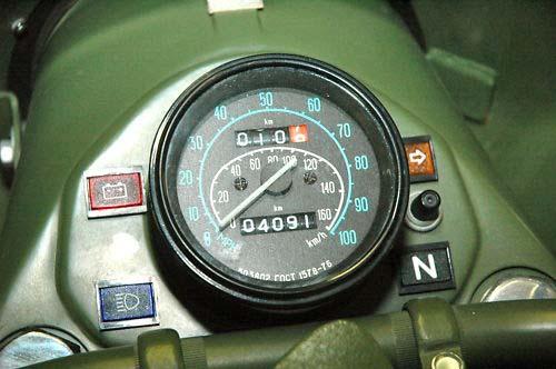 Ural 2006 Gear-Up Trip Odometer Alternator Alarm Indicator Turn Signal Indicator Odometer