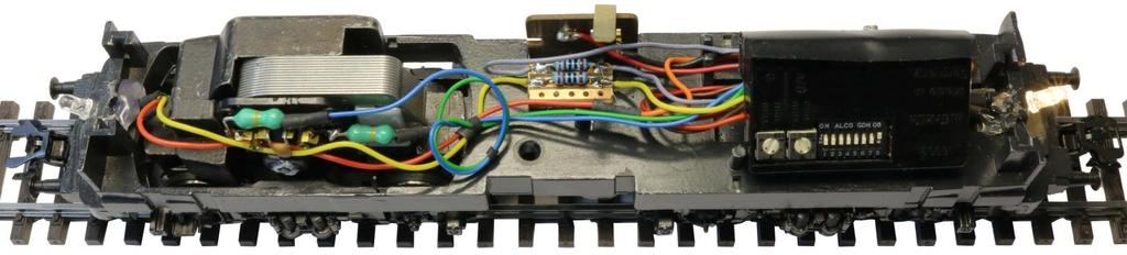 The current limiting resistors 1k are mounted on Vero board and positioned as shown above.