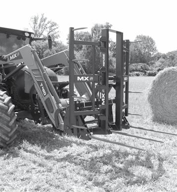 Check the type of couplers fitted on the tractor bracket, loader & implement(s) used - see page 241 Manubal V500 5 bales for all makes of front loaders equal MX T410 power or higher For round bales