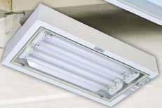 Versions Fluorescent T8 (Bi-pin G13) 110 to 254 Vac/Vdc +/- 10% 50/60 Hz Recessed or Surface Mounting