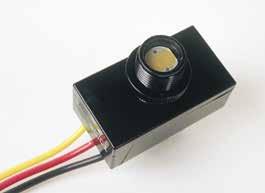 This photoconductive cadmium sulphide () cell is designed for reliable long term performance. The thermal relay is normally closed for fail safe operation.