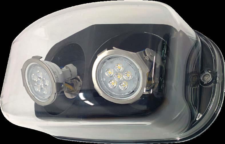 Available in, and 24V models, utilizing quartz halogen or LED (bi-pin based) lamps.