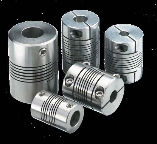 stiffness and increased radial compliance Step Beam for low inertia, electrical isolation, low cost Beam couplings will