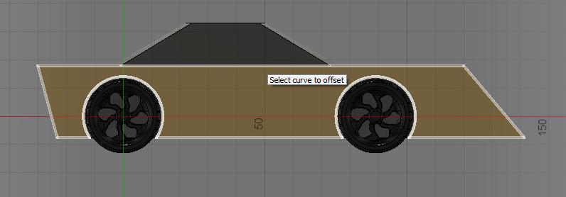 car side and extrude with angle.