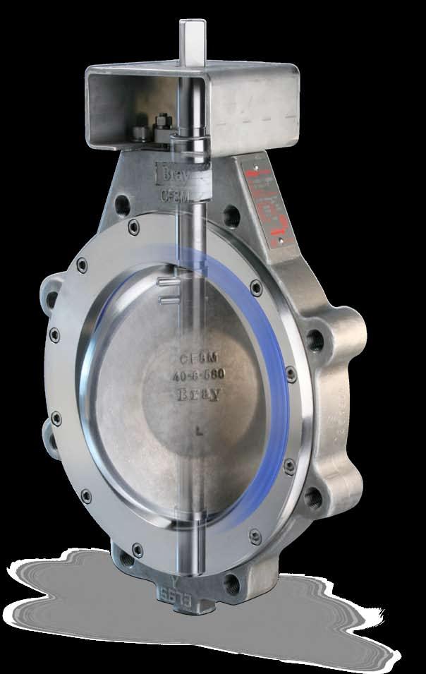 service. STEM: The high-strength, one piece stem is 17-4 PH Stainless Steel. The valve stem is standardized for interchangeability of Bray actuators.