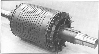 Induction motor types according to rotor construction: Squirrel cage type: - Rotor winding is composed of copper