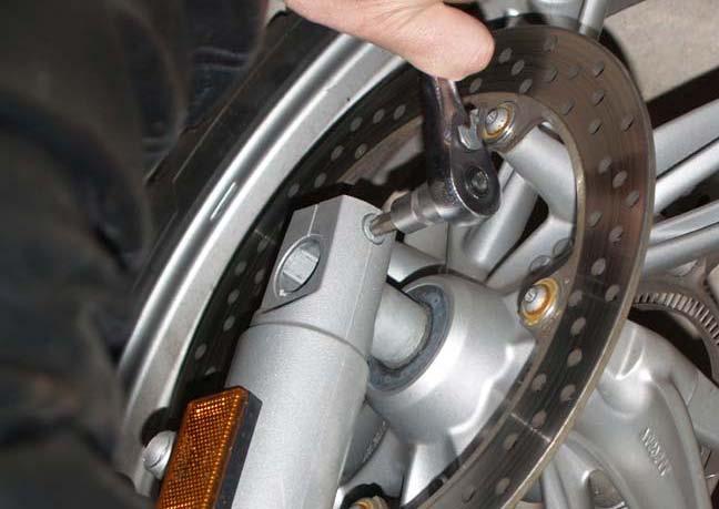 However, if it bothers you, use a string or coat hanger to hang the caliper.
