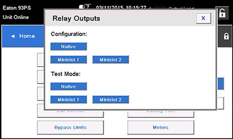 Figure 29. Options for relay outputs configuration 7. Enter the code(s) of the function(s) that you want to trigger the relay when they become active. 8.