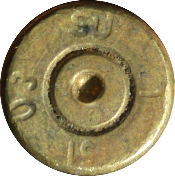 2003: The marking arrangement of this cartridge is identical to that of the 2001 cartridge, with a sequential arrangement (clockwise) featuring the abbreviation for Sudan, lot, calibre, and year,