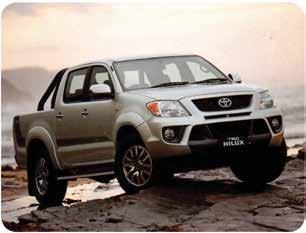 Armored Toyota Hilux (LHD & RHD) Available with a 2.7L 4 Cylinder Gas (Petrol) or 3.