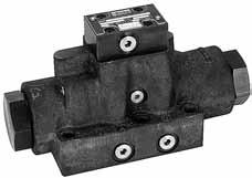 echnical Information Series D6 General Description Series D6 directional control valves are 5-chamber, pilot operated valves. hey are available in 2 or 3-position styles.