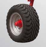 Tyres Transport chassis Transport width ft / m Transport length ft / m Transport height ft / m Weight lbs / kg 260/70-15.3 8.4 / 2.