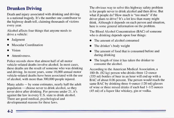 Drunken Driving Death and injury associated with drinking and driving is a national tragedy. It s the number one contributor to the highway death toll, claiming thousands of victims every year.