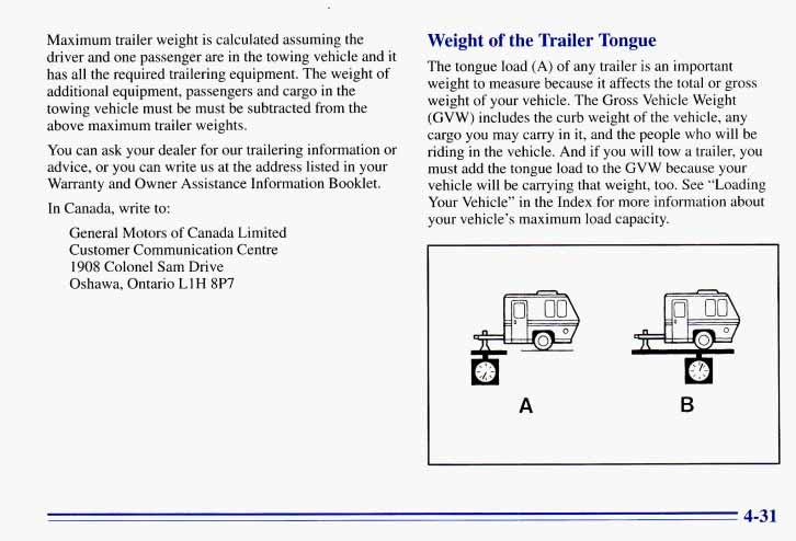 Maximum trailer weight is calculated assuming the driver and one passenger are in the towing vehicle and it has all the required trailering equipment.