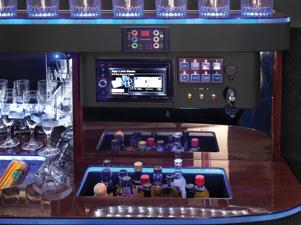 Limousine quality entertainment and beverage consoles can be