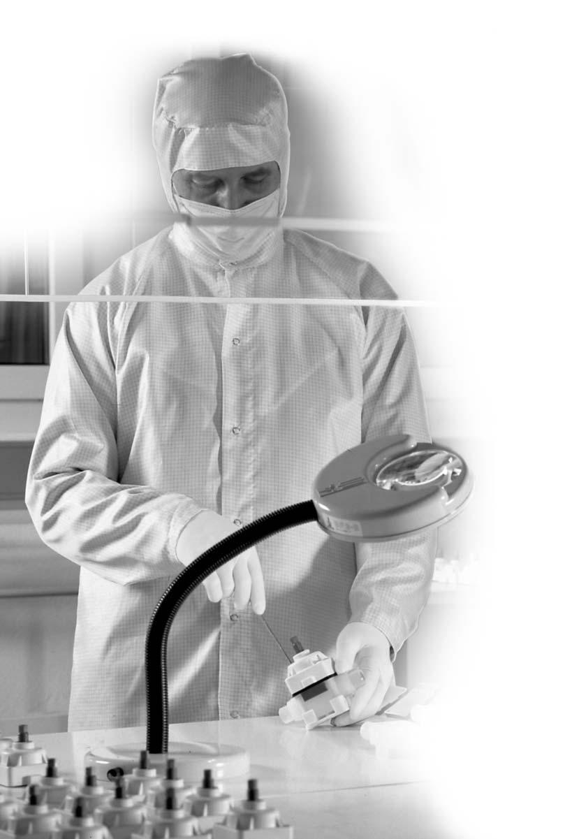 Purity, Perfection, Safety The highest quality assurance is our standard To guarantee absolute purity, we manufacture, clean, assemble and pack all High Purity products in cleanroom environments.