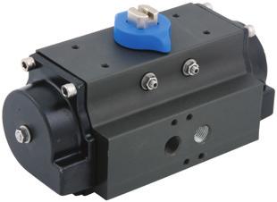 pneumatic rotary drives are low maintenance single or double-acting pneumatic linear piston actuators where linear movement of the piston due to the pilot air causes a 90 rotation of the connected