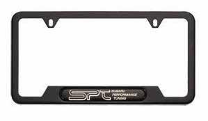 Polished Stainless Steel License Plate Frame (WRX) 19 Polished Stainless Steel License Plate Frame (STI) 20 License Plate Frame, Matte Black (SPT) 21 License Plate Frame, Matte Black (WRX) 22 License