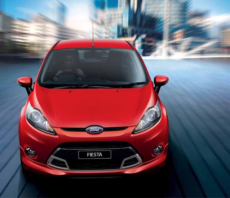 From its athletic stance to the sexy look of the front grille and headlamps the Fiesta