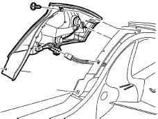 Taillamps, Stoplamps and Back-up Lamps To change one of these bulbs, do the following: 1. Open the trunk.