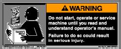 SAFETY WARNINGS Read and Understand all Safety Warnings before using Air Compressor Hazard Level Potential of Hazard Serious injury or death may occur from inhaling compressed air.