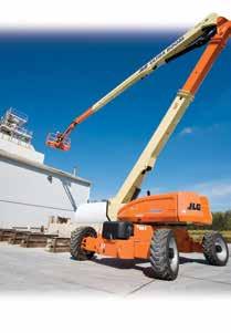 Articulating Boom Lifts ULTRA SERIES Model 1250AJP n Optimum maneuverability with four-wheel steer. n Automatic platform leveling provides operator comfort at full platform height.