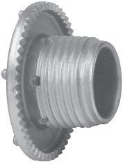 Myers metric to NPT hub adapter is used to convert a threaded metric entry to NPT entry.