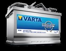 10,5 the VARTA start-stop plus and varta start-stop battery range.