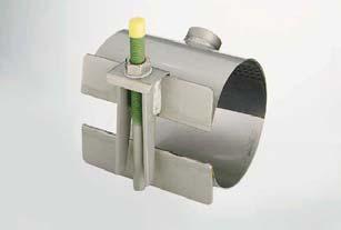 clamps. The standard outlets are threaded according to ISO/ DIN or BSP.