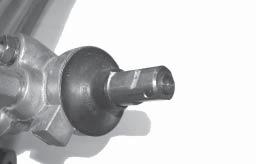 In some cases it may be necessary to use a hammer to tap on the steering shaft to remove the shaft from the column. 7. Begin installing your 1994-04 steering rack by connecting the fluid lines. 11.