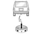 Vehicle Care 10-73 { WARNING Storing a jack, a tire, or other equipment in the passenger compartment of the vehicle could cause injury.
