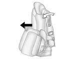 Seats and Restraints 3-11 Entering and Exiting the Third Row { WARNING Using the third row seating position while the second row is folded, or folded and tumbled, could cause injury in a sudden stop