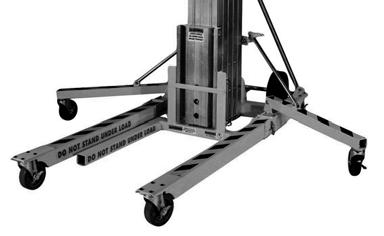 Using the Stabilizer Legs Use of the stabilizer legs is recommended for all lifts with loads