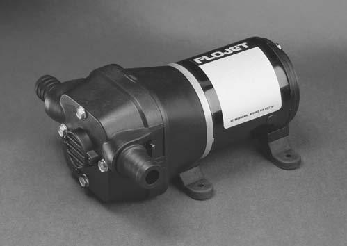 General Purpose & Bait Tank Pumps 8 Quad II General Purpose, A/C Circulation, Bait Tank and Livewell Pumps Model 4105 Series - 3.3 gpm (12.5 lpm.) Model 4125 Series - 5.0 gpm (18.9 lpm.