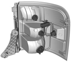 Carefully reposition the wheel arch liner to access to the front fog lamp bulb and electrical connector.